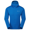 Neptune Blue Montane Men's Fury Lite Hooded Fleece Jacket Front MFULHNEP