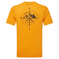 Flame Orange Montane Men's Impact Compass T-Shirt Back