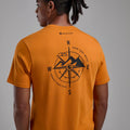 Flame Orange Montane Men's Impact Compass T-Shirt Model 3