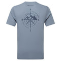 Stone Blue Montane Men's Impact Compass T-Shirt Back