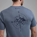 Stone Blue Montane Men's Impact Compass T-Shirt Model 3