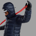 Eclipse Blue Montane Men's Kamen Hooded Down Jacket Model 7