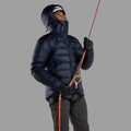 Eclipse Blue Montane Men's Kamen Hooded Down Jacket Model 8