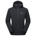 Black Montane Men's Khamsin Hooded Softshell Jacket Front