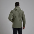 Caper Montane Men's Khamsin Hooded Softshell Jacket Model Back