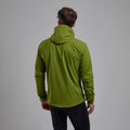 Alder Green Montane Men's Minimus Lite Waterproof Jacket Model Back
