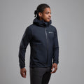 Black Montane Men's Minimus Lite Waterproof Jacket Model Front