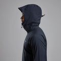 Black Montane Men's Minimus Lite Waterproof Jacket Model 3
