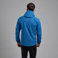 Electric Blue Montane Men's Minimus Lite Waterproof Jacket Model Back