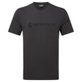 Midnight Grey Montane Men's Mono Logo T-Shirt Front and Back