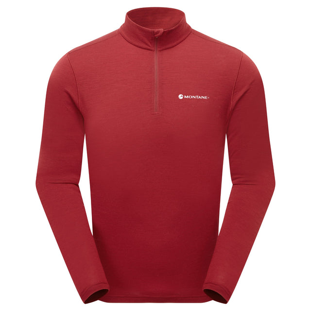 Montane Men's Malli Long Sleeve Zip Merino T-Shirt