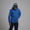 Neptune Blue Montane Men's Nordes Hooded Softshell Jacket Model 3