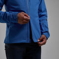 Neptune Blue Montane Men's Nordes Hooded Softshell Jacket Model 8