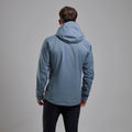 Stone Blue Montane Men's Phase Lite Waterproof Jacket Model Back