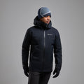 Black Montane Men's Phase XT Waterproof Jacket Model Front