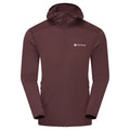 Dark Garnet Montane Men's Protium Lite Hooded Fleece Jacket Front