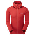 Acer Red Montane Men's Protium Hooded Fleece Jacket Front