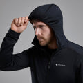 Black Montane Men's Protium Hooded Fleece Jacket Model 3