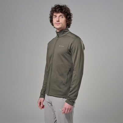 Moss Montane Men's Protium Fleece Jacket Front MPRMJMOS