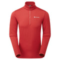 Acer Red Montane Protium Fleece Pull-On Jacket Front