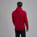 Acer Red Montane Men's Protium XT Hooded Fleece Jacket Model Back