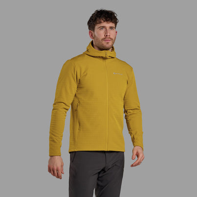 Ginkgo Gold Montane Men's Protium XT Hooded Fleece Jacket Front