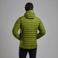 Alder Green Montane Men's Resolve Hooded Down Jacket Model Back