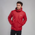 Acer Red Montane Men's Respond Hooded Insulated Jacket Model 3