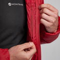 Acer Red Montane Men's Respond Hooded Insulated Jacket Model 6