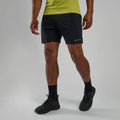Black Montane Men's Slipstream 7" Trail Running Shorts Model Front