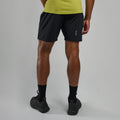 Black Montane Men's Slipstream 7" Trail Running Shorts Model Back