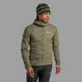 Caper Montane Men's Sirocco Hooded Insulated Jacket Model Front
