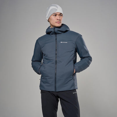 Dark Sky Montane Men's Sirocco XT Hooded Insulated Jacket Front MSXTHDAS