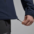 Eclipse Blue Montane Men's Tenacity XT Hooded Softshell Jacket Model 5