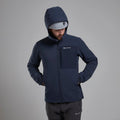 Eclipse Blue Montane Men's Tenacity XT Hooded Softshell Jacket Model 7
