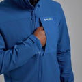 Neptune Blue Montane Men's Tenacity XT Hooded Softshell Jacket Model 7