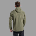 Caper Montane Men's Tenacity Nano Hooded Softshell Jacket Model Back