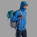 Neptune Blue Montane Men's Tenacity Nano Hooded Softshell Jacket Model 3