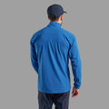 Neptune Blue Montane Men's Tenacity Nano Softshell Jacket Model Back