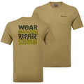 Olive Montane Men's Wear Repair T-Shirt Front and Back