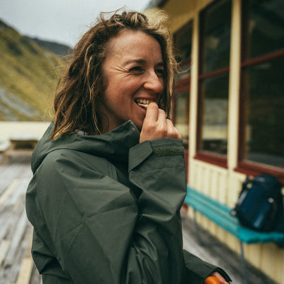 Moss Montane Women's Norste Waterproof Jacket Front