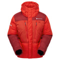 Adrenaline Red Montane Apex 8000 Down Jacket Ghost Mannequin