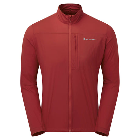 Acer Red Montane Men's Featherlite Windproof Jacket Front