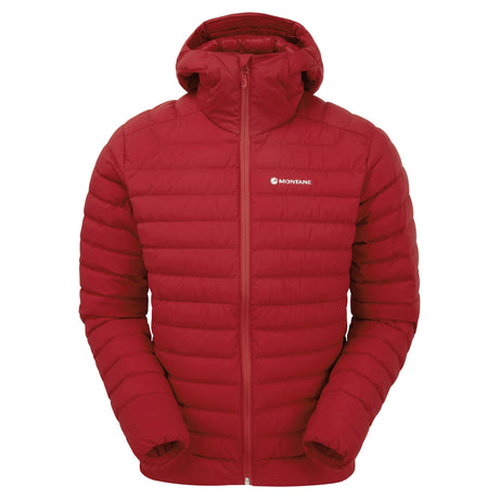 Acer Red Montane Men's Resolve Hooded Down Jacket Front